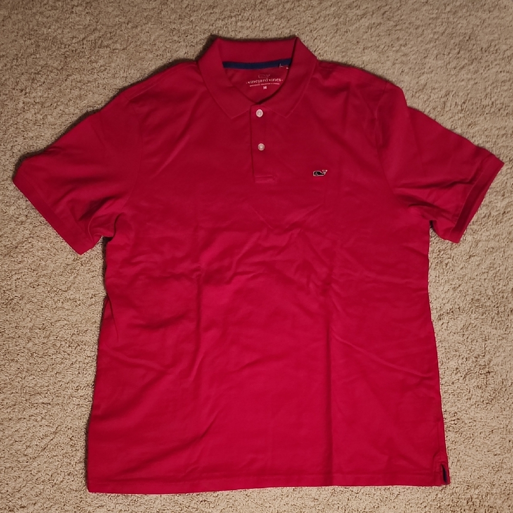 Vineyard Vines Men's Vibrant Red Polo